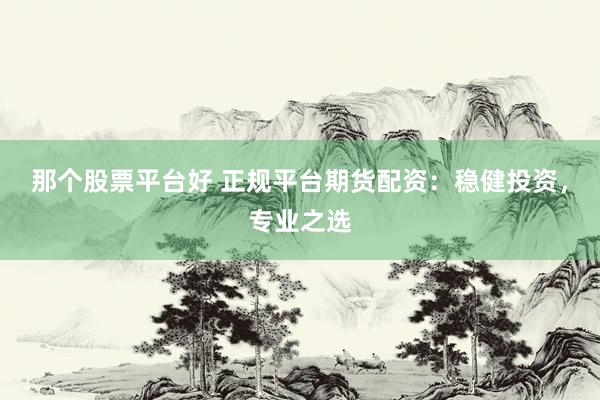 那个股票平台好 正规平台期货配资：稳健投资，专业之选