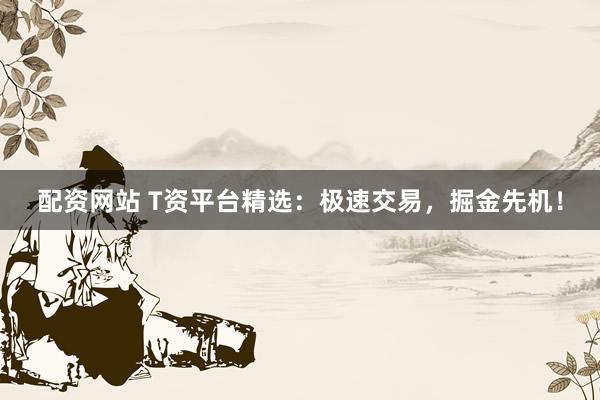 配资网站 T资平台精选：极速交易，掘金先机！