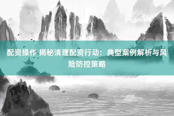 配资操作 揭秘清理配资行动：典型案例解析与风险防控策略