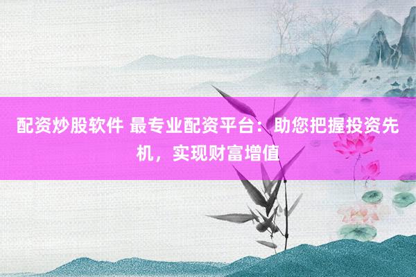 配资炒股软件 最专业配资平台：助您把握投资先机，实现财富增值