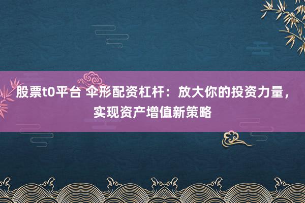 股票t0平台 伞形配资杠杆:放大你的投资力量,实现资产增值新策略