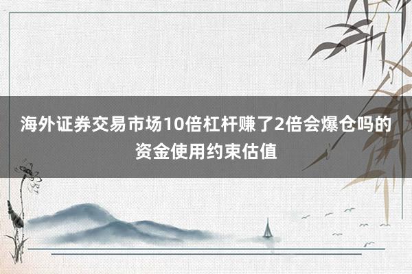 海外证券交易市场10倍杠杆赚了2倍会爆仓吗的资金使用约束估值